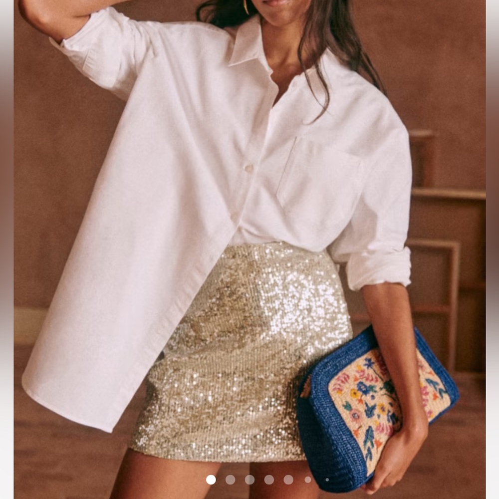 NWT Sézane sequin Malia skirt